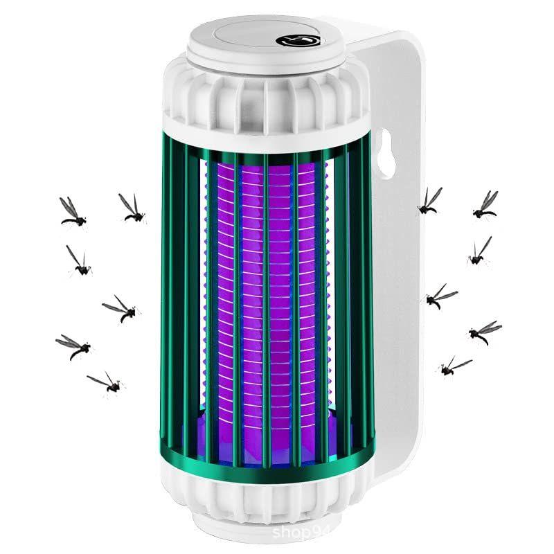 光触媒物理電撃蚊取りランプ壁デスクトップ家庭用屋外寮事務室蚊取り器 電気蚊取り器 電撃殺虫灯 虫除けライト虫取り機 強力蚊除け UV光源誘引