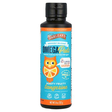 Barlean's, Seriously Delicious Omega Pals，嗚嗚橘子味，8 盎司（227 克）