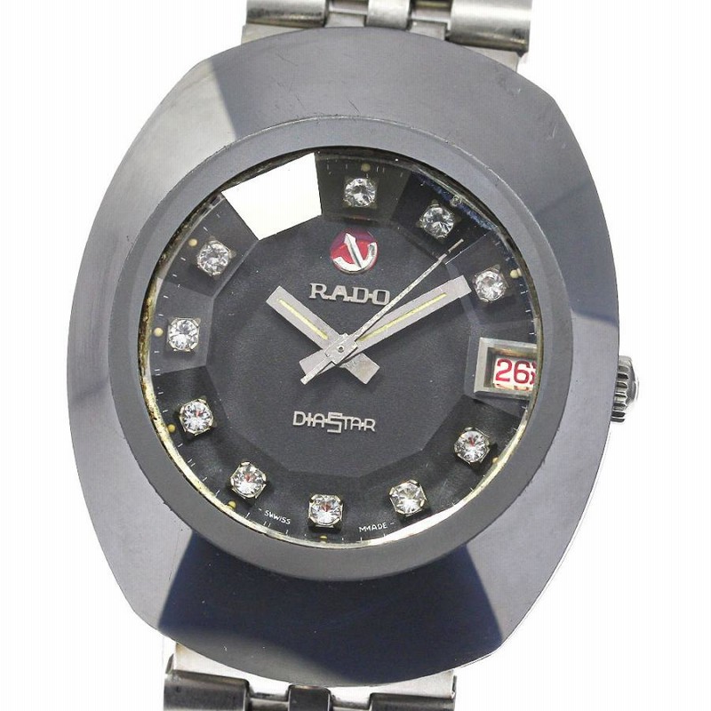 稼働 RADO DIASTAR 腕時計 機械式 自動巻き 11Pダイア2074 ラドーを