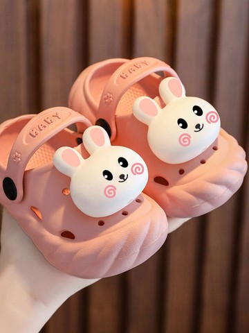 兒童拖鞋女童包頭防滑軟底女孩涼拖鞋小童夏季涼鞋寶寶洗澡洞洞鞋