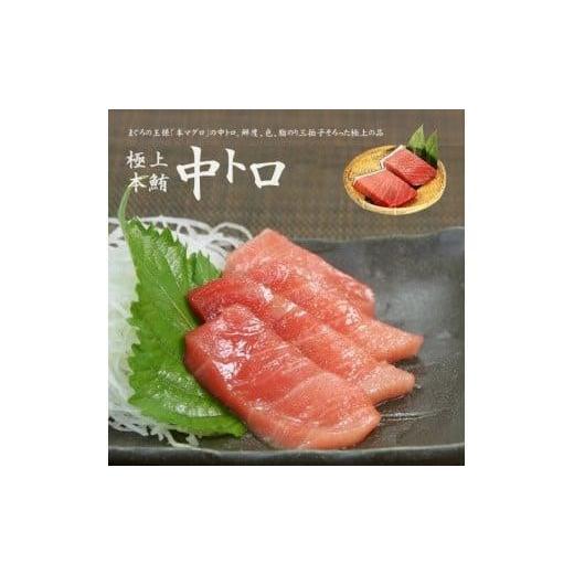 ふるさと納税 福島県 いわき市 本マグロ中トロ300g　解凍レシピ付　1サクずつ真空包装  脂の甘みと濃厚赤身が絶妙なバランス