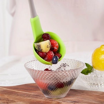 韓國sillymann 100%鉑金矽膠長柄湯勺(小) - 綠