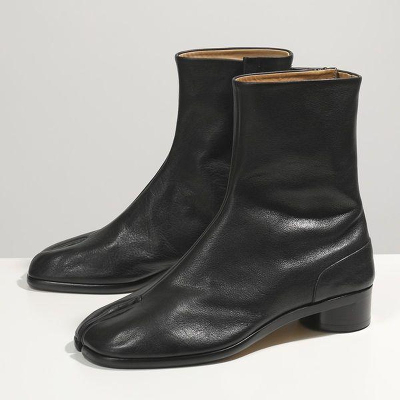 MAISON MARGIELA マルジェラ 22 S57WU0153 P2696 レザー 足袋 タビブーツ 3.5cmヒール ショートブーツ  T8013 靴 メンズ | LINEショッピング