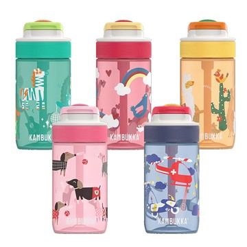 Kambukka卡沛卡 趣吸瓶400ml (共聚聚酯、矽膠、PP聚丙烯/多色/16.5x7x7cm)