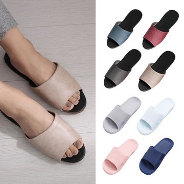 【333家居鞋館】質感居家★室內皮拖+塑膠拖超值組-(四雙入)