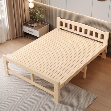 廠家直銷 免運 折疊床 實木折疊床 單人床 實木安裝折疊床單人床午休結實出租房簡易木床成人小床家用出租屋特惠/開立發票 特價出清 Z1106