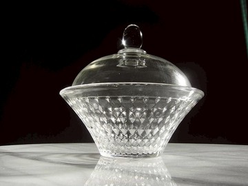 【老時光 OLD-TIME】早期二手水晶玻璃儲物收納罐