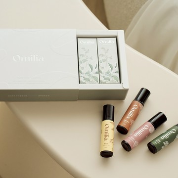 Omilia 身體精華油滾珠 四入禮盒組｜精華油滾珠隨身瓶優惠組 - 運動舒緩｜好輕鬆2+雕塑家2