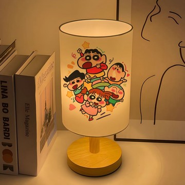 ✨臺灣出貨✨蠟筆小新小夜燈卡通可愛兒童臥室柔光牀頭燈高顏值插電護眼學習燈