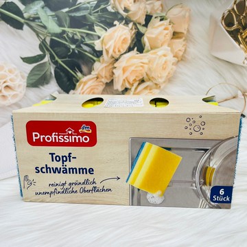 德國 Profissimo 廚房廚具雙面清潔海綿 6個入  清潔海綿 雙面｜全店$199免運