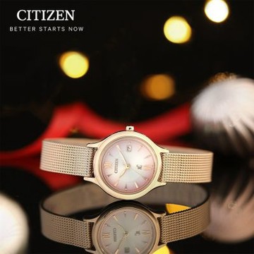 CITIZEN 星辰 XC 亞洲限定 七夕情人節推薦款 光動能米蘭女錶 暑期質感選物 送禮首選 EW2635-54W