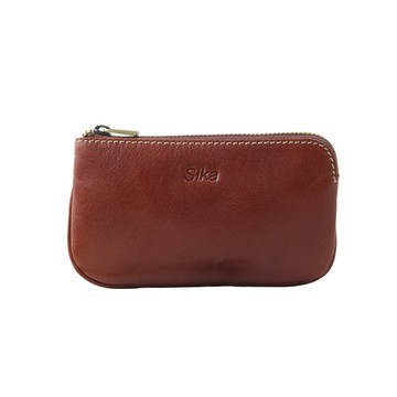Sika零錢包-A8238A-01原味褐