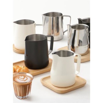 WODEN CAFE 鷹嘴尖嘴圓嘴咖啡奶泡杯350/450/500/600ml拉花缸鋼杯