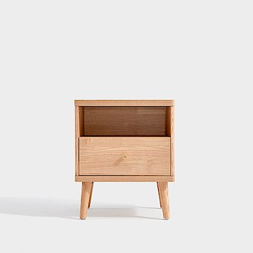 hoi! 林氏木業北歐儲物單抽床頭櫃 JU1B (H014297422)