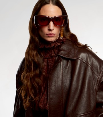 Saint Laurent SL 901 Howl oversized sunglasses