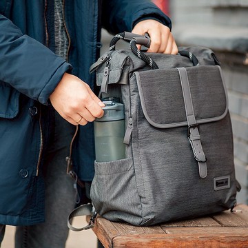 Comino 2合1托特包-黑色 | 電腦後背包 防潑水 上班上學出勤