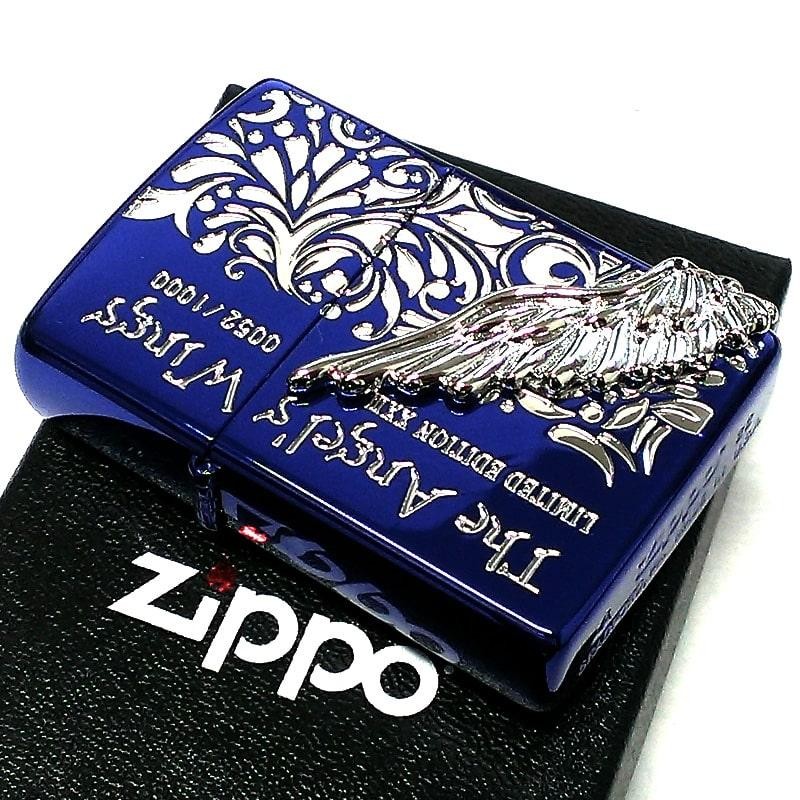 ZIPPO 限定1000個 エンジェルウィング ジッポ ライター ラピスブルー