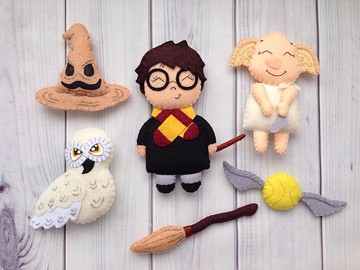 哈利毛氈 玩具貓頭鷹 嬰兒床裝飾嬰兒房幼兒房 寶寶生日 嬰兒禮物