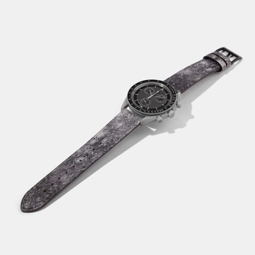 OMEGA x Swatch Mission to Mercury Moonwatch代用小牛皮錶帶
