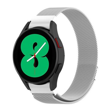 適用三星Galaxy watch4/5Pro米蘭磁吸表帶classic替換金屬鋼腕帶