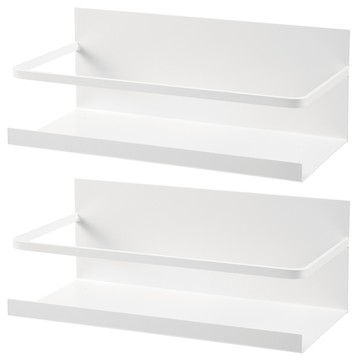 comet 冰箱磁吸置物架  白色  24.3 x 12.3 x 9.3cm  2個