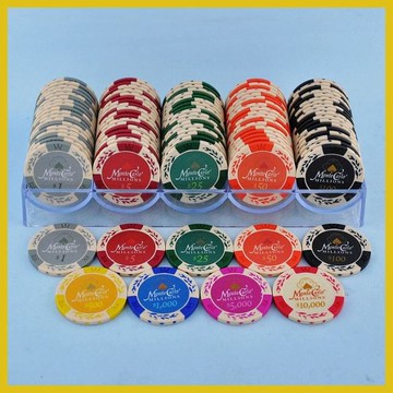 100片籌碼+籌碼架 14克黏土