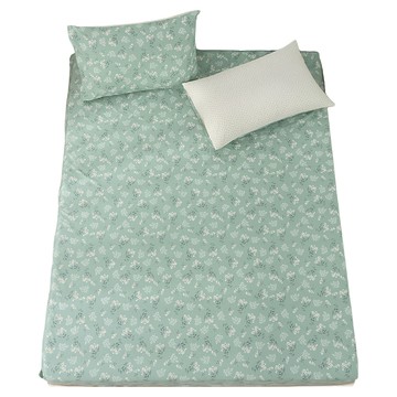 鴻宇寢飾100%精梳純棉床包枕套2件組-單人 菲歐娜 台灣製