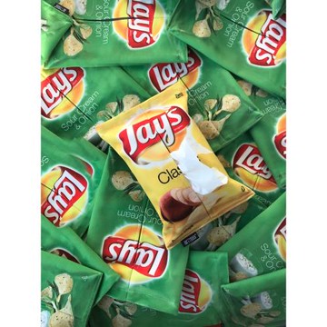 彌與紙抽歐美式車用小號車載創意搞怪薯片布藝ins紙巾盒套抽紙盒