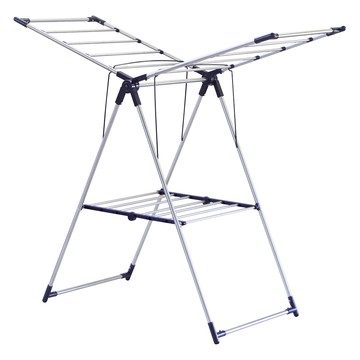 【RICHOME】日日晴不銹鋼摺疊曬衣架銀色