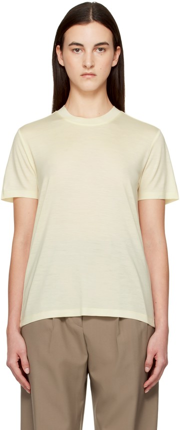 Róhe 灰白色 Relaxed Wool T 恤