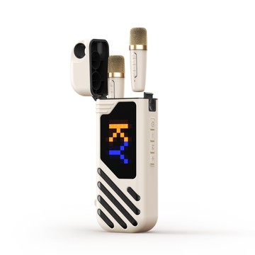 跨境K18pro迷你k歌藍牙音響高音質雙麥聯唱水杯便攜家用話筒音箱【Snowbelle優選】