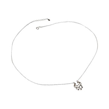 現貨+預購 925純銀項鍊長命鎖吊墜-鏤空如意拋光復古女飾品74aq13【獨家進口】【米蘭精品】