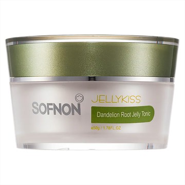 SOFNON 詩芙儂 Jellykiss 晚安荳刺睡眠精華凝露 蒲公英根凍狀保濕調理液 50g  1罐