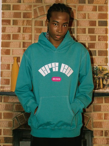 Arch Hoodie_Blue Green