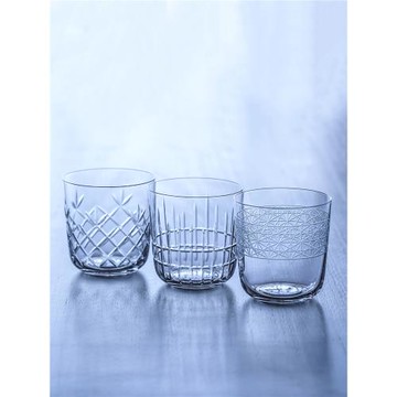 CRISON PWK502柯瑞森手工雕刻大冰球洋酒杯古典高檔水杯禮盒套裝