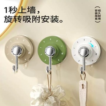 免運💯吸盤掛鈎強力承重真空免打孔吸盤式粘鈎浴室無痕粘膠門後廚房無痕超強吸力造型掛勾  免釘掛勾多功能塑膠掛勾 E0FI