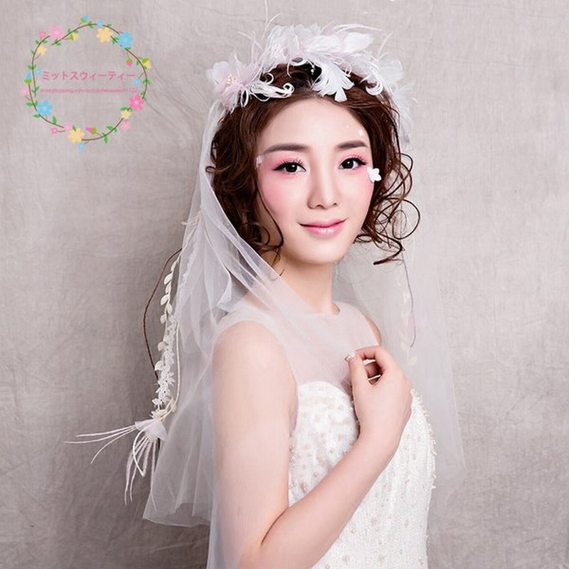 フラワーベール ウエディングベール 安い ショート ブライダル 結婚式ベール 花嫁 ショートベール ウェディングベール 二次会 披露宴 通販 Lineポイント最大0 5 Get Lineショッピング