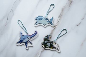 小小海洋生物 壓克力掛件