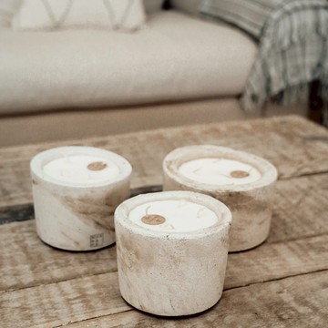 比利時 MON DADA 天然蠟燭 S - Ø15 x H11 cm- GREY冷色 - GREY冷色-DESIRE SKY漫遊天際