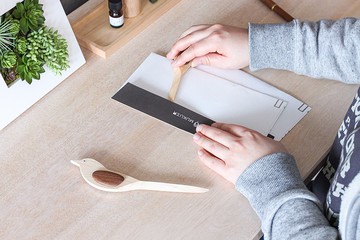 旭川工藝 鈴木工房 拆信刀 鶺鴒鳥