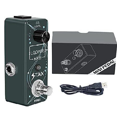 Stax Looper Guitar Pedal Unlimited Overdubs 10 Minutes of Looping, time With USB to Import and Export Loop Modes Mini Size True Bypass