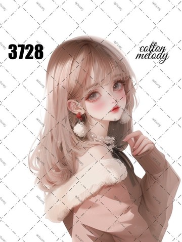 original sticker no.3728 人物貼紙 原創貼紙 原創人物貼紙 裝飾貼紙 cotton melody