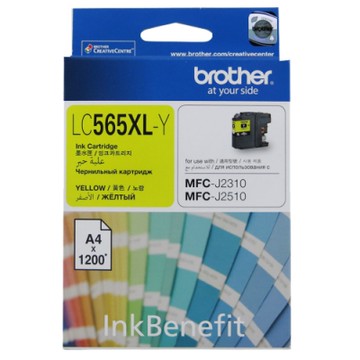BROTHER LC565XL-Y 原廠高容量黃色墨水匣