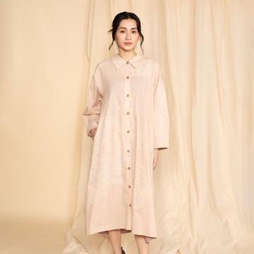 遠洋潮聲襯衫洋裝_流水之舞