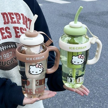 ✨臺灣出貨✨高顏值大容量男女水杯便攜新款2025夏季耐高溫塑料杯吸管戶外杯子