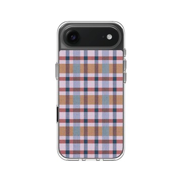 iPhone Air Clear Case（相機按鈕） 透明 - Pattern Play - 復古格紋
