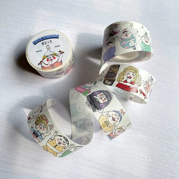 蛋定大集合2.0 / 2.5cm紙膠帶(帶離型紙)