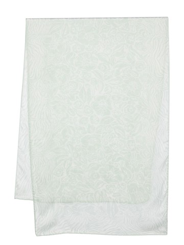 Lanvin - floral-print silk scarf - women - Silk - One Size - Green