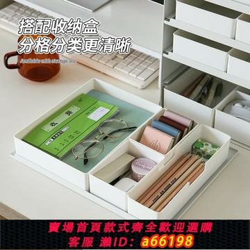【台灣公司 可開發票】信盤文件收納盒辦公室桌面抽屜式整理柜a4資料文件多層分格置物架