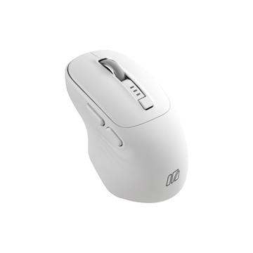 i-Rocks M25R快充式無線靜音滑鼠 白色(藍牙、2.4GHz無線雙模)